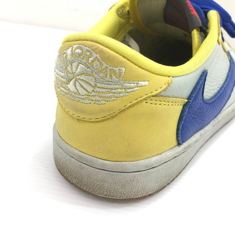 【現状渡し品】【メンズ】 NIKE ナイキ ×TRAVIS SCOTT トラヴィススコット WMNS AIR JORDAN 1 RETRO LOW OG DZ4137-700 ウィメンズ エアジョーダン 1 レトロ スニーカー 靴 160-260411-na-11-tagh サイズ：26.5cm US 9.5 カラー：CANARY/RACER BLUE-LIGHT SILVER 万代Net店