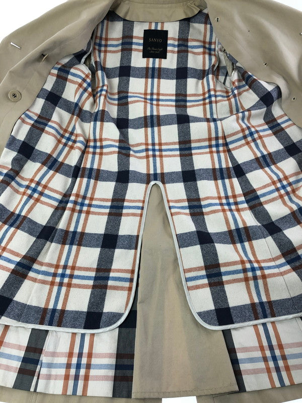 【中古品】【レディース】 SANYO サンヨー CHECK WOOL LINER TRENCH COAT "BEIGE" チェックウールライナー トレンチ コート アウター 168-260404-rt-20-tag サイズ：34 カラー：ベージュ 万代Net店