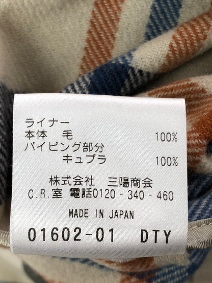 【中古品】【レディース】 SANYO サンヨー CHECK WOOL LINER TRENCH COAT "BEIGE" チェックウールライナー トレンチ コート アウター 168-260404-rt-20-tag サイズ：34 カラー：ベージュ 万代Net店