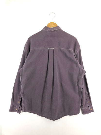 【中古品】【メンズ】 EDDIE BAUER エディー・バウアー 80's ELKHORN TWILL L/S SHIRT エルクホーン ツイル ロング スリーブ シャツ トップス 黒タグ ヴィンテージ 146-260516-rt-20-tagh サイズ：不明 下記参照 カラー：パープル 万代Net店