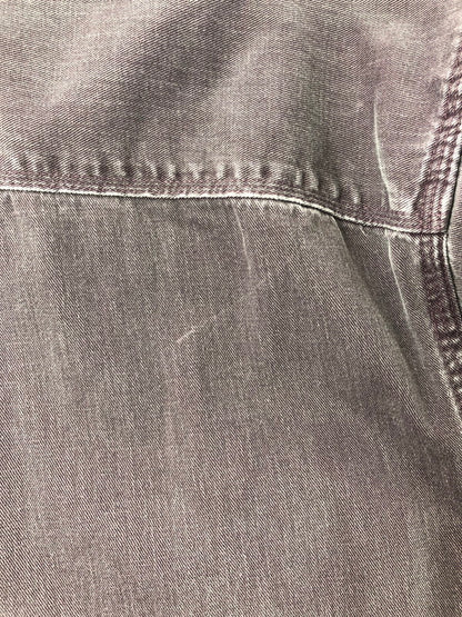 【中古品】【メンズ】 EDDIE BAUER エディー・バウアー 80's ELKHORN TWILL L/S SHIRT エルクホーン ツイル ロング スリーブ シャツ トップス 黒タグ ヴィンテージ 146-260516-rt-20-tagh サイズ：不明 下記参照 カラー：パープル 万代Net店