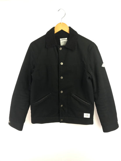 【中古品】【メンズ】 THE CRIMIE ザ クライミー FLEECE-LINED DECK JACKET 裏ボア デッキジャケット アウター 142-260822-rt-28-tagh サイズ：S カラー：ブラック 万代Net店