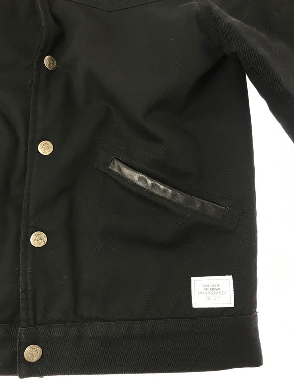 【中古品】【メンズ】 THE CRIMIE ザ クライミー FLEECE-LINED DECK JACKET 裏ボア デッキジャケット アウター 142-260822-rt-28-tagh サイズ：S カラー：ブラック 万代Net店