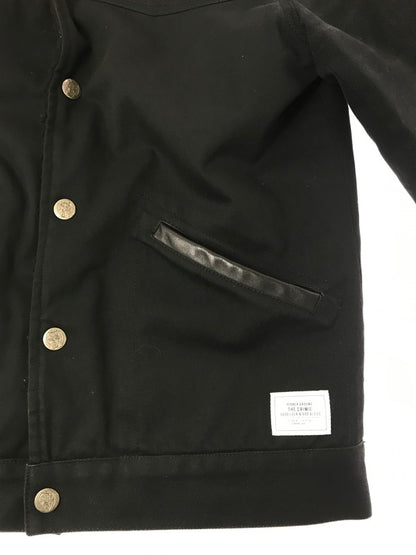 【中古品】【メンズ】 THE CRIMIE ザ クライミー FLEECE-LINED DECK JACKET 裏ボア デッキジャケット アウター 142-260822-rt-28-tagh サイズ：S カラー：ブラック 万代Net店