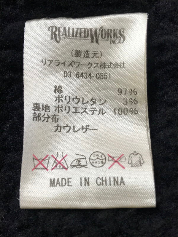 【中古品】【メンズ】 THE CRIMIE ザ クライミー FLEECE-LINED DECK JACKET 裏ボア デッキジャケット アウター 142-260822-rt-28-tagh サイズ：S カラー：ブラック 万代Net店
