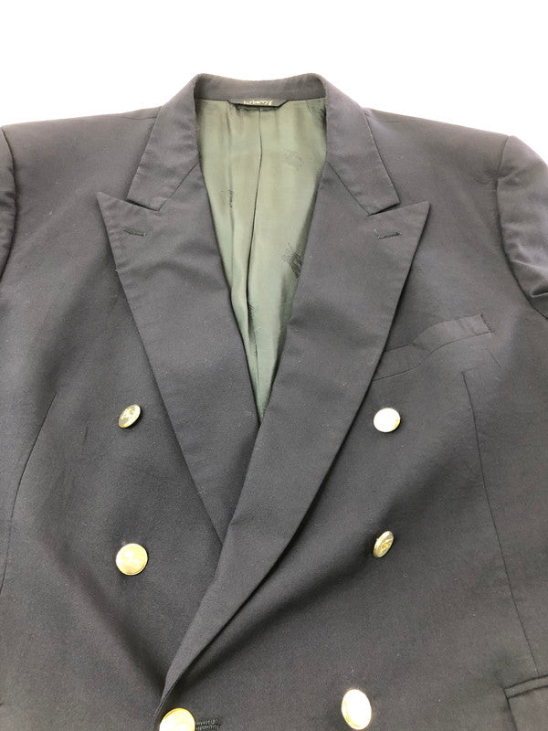 【現状渡し品】【メンズ】 BURBERRYS バーバリーズ 6B W BLAZER 6B ダブル 紺ブレザージャケット 金ボタン テーラードジャケット 146-261001-na-27-tagh サイズ：サイズ表記なし 下記参照 カラー：ネイビー 万代Net店
