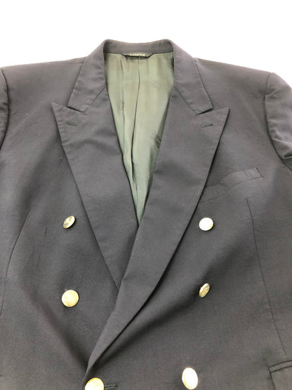 【現状渡し品】【メンズ】 BURBERRYS バーバリーズ 6B W BLAZER 6B ダブル 紺ブレザージャケット 金ボタン テーラードジャケット 146-261001-na-27-tagh サイズ：サイズ表記なし 下記参照 カラー：ネイビー 万代Net店