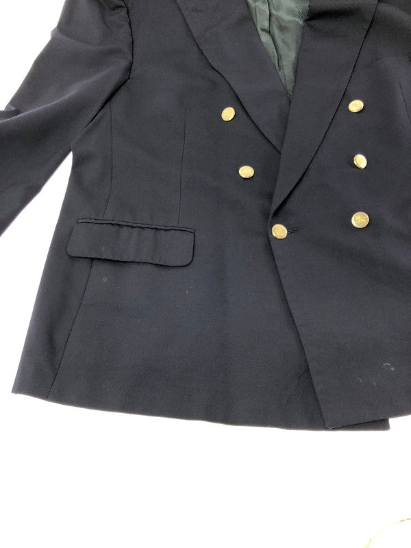 【現状渡し品】【メンズ】 BURBERRYS バーバリーズ 6B W BLAZER 6B ダブル 紺ブレザージャケット 金ボタン テーラードジャケット 146-261001-na-27-tagh サイズ：サイズ表記なし 下記参照 カラー：ネイビー 万代Net店