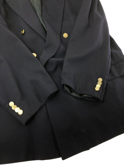 【現状渡し品】【メンズ】 BURBERRYS バーバリーズ 6B W BLAZER 6B ダブル 紺ブレザージャケット 金ボタン テーラードジャケット 146-261001-na-27-tagh サイズ：サイズ表記なし 下記参照 カラー：ネイビー 万代Net店