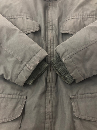 【メンズ】 EDDIE BAUER 80S 黒タグ GOOSE DOWN JACKET 80年代 グース ダウンジャケット アウター 146-260525-ki-13-tagh サイズ：S カラー：グリーン 万代Net店