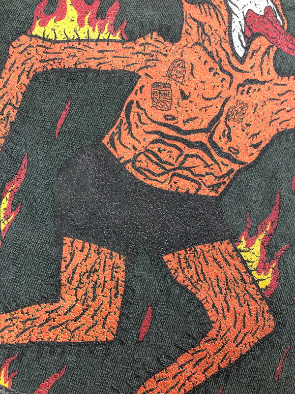【中古品】【メンズ】 THRASHER スラッシャー S/S T-SHIRT ショートスリーブ Tシャツ 半袖 Tシャツ トップス 150-260709-rt-23-tag サイズ：M カラー：ブラック 万代Net店
