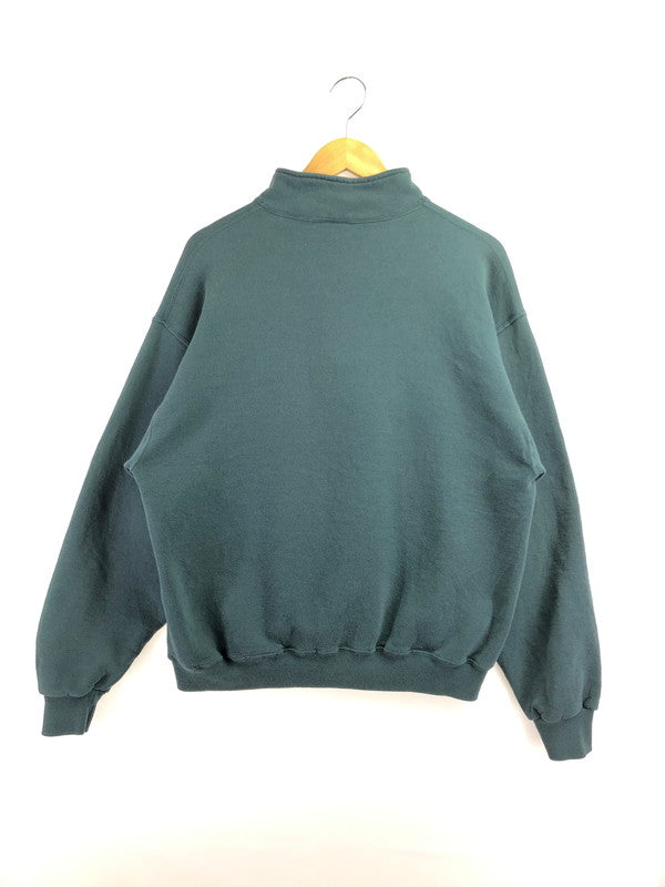 【中古品】【メンズ】 RUSSELL ラッセル MEXICO HALF ZIP PULLOVER SWEAT ハーフ ジップ プルオーバー スウェット 146-260505-rt-15-tag サイズ：L カラー：グリーン 万代Net店