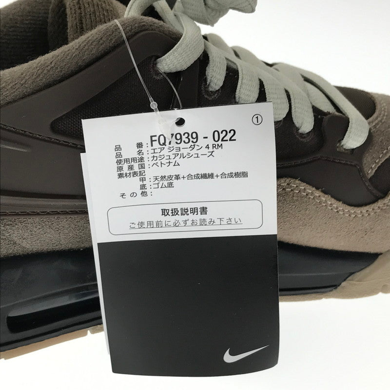 【中古美品】【メンズ】 NIKE ナイキ AIR JORDAN 4 RM FQ7939-022 エアジョーダン 4 スニーカー 靴 160-260616-na-12-tagh サイズ：27.5cm US 9.5 カラー：IRONSTONE/BAROQUE BROWN/LIGHT BONE/MEDIUM OLIVE 万代Net店