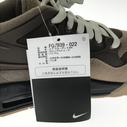 【中古美品】【メンズ】 NIKE ナイキ AIR JORDAN 4 RM FQ7939-022 エアジョーダン 4 スニーカー 靴 160-260616-na-12-tagh サイズ：27.5cm US 9.5 カラー：IRONSTONE/BAROQUE BROWN/LIGHT BONE/MEDIUM OLIVE 万代Net店