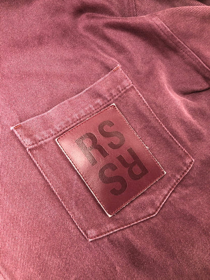 【中古品】【メンズ】 RAF SIMONS ラフシモンズ 22SS BIG FIT DENIM SHIRT 221-M243 国内正規 ビッグ フィット デニムシャツ トップス 141-260411-rt-12-tag カラー：バーガンディー 万代Net店