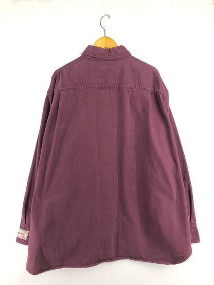 【中古品】【メンズ】 RAF SIMONS ラフシモンズ 22SS BIG FIT DENIM SHIRT 221-M243 国内正規 ビッグ フィット デニムシャツ トップス 141-260411-rt-12-tag カラー：バーガンディー 万代Net店