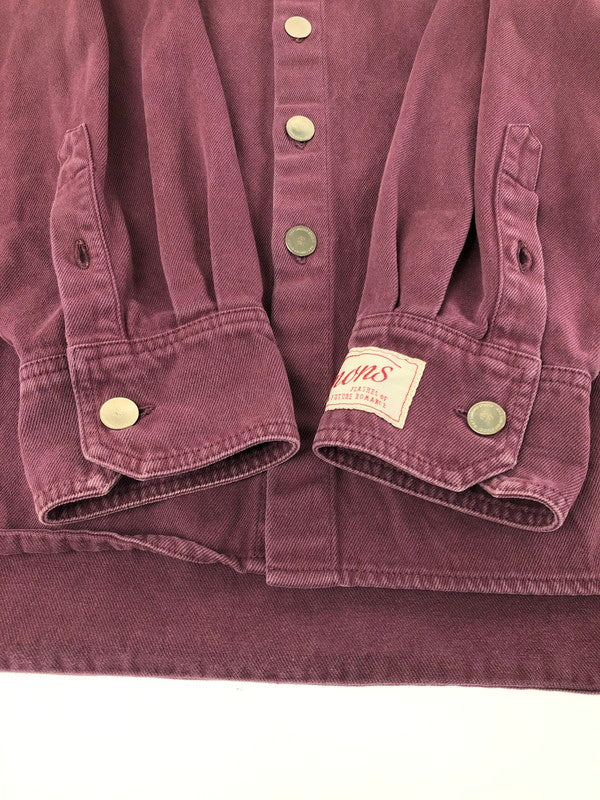 【中古品】【メンズ】 RAF SIMONS ラフシモンズ 22SS BIG FIT DENIM SHIRT 221-M243 国内正規 ビッグ フィット デニムシャツ トップス 141-260411-rt-12-tag カラー：バーガンディー 万代Net店