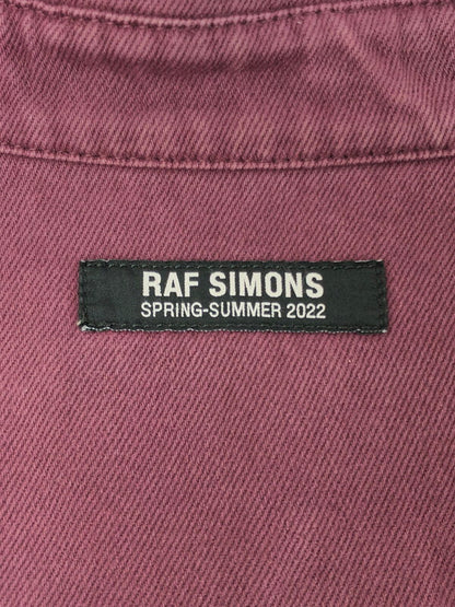 【中古品】【メンズ】 RAF SIMONS ラフシモンズ 22SS BIG FIT DENIM SHIRT 221-M243 国内正規 ビッグ フィット デニムシャツ トップス 141-260411-rt-12-tag カラー：バーガンディー 万代Net店
