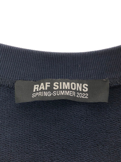 【中古品】【メンズ】 RAF SIMONS ラフシモンズ 22SS DESTROYED CREWNECK SWEATSHIRT 221-M167 ダメージ加工 クルーネック スウェットシャツ トレーナー トップス 141-260411-rt-04-tag カラー：ネイビー 万代Net店
