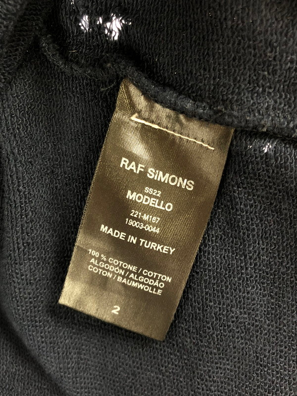 【中古品】【メンズ】 RAF SIMONS ラフシモンズ 22SS DESTROYED CREWNECK SWEATSHIRT 221-M167 ダメージ加工 クルーネック スウェットシャツ トレーナー トップス 141-260411-rt-04-tag カラー：ネイビー 万代Net店