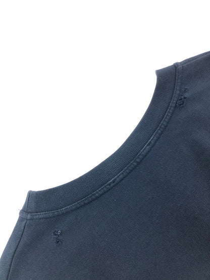 【中古品】【メンズ】 RAF SIMONS ラフシモンズ 22SS DESTROYED CREWNECK SWEATSHIRT 221-M167 ダメージ加工 クルーネック スウェットシャツ トレーナー トップス 141-260411-rt-04-tag カラー：ネイビー 万代Net店
