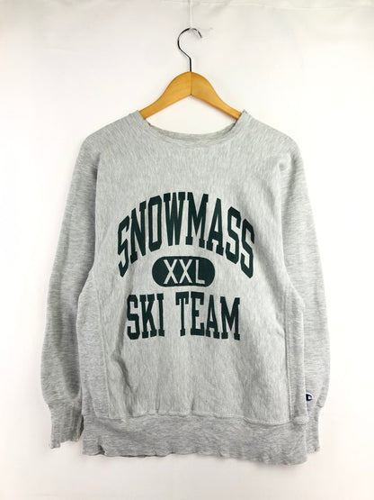 【中古品】【メンズ】 Champion チャンピオン 90's REVERSE WEAVE SNOW MASS SKI TEAM CREWNECK SWEAT 90年代 リバースウィーブ クルーネック スウェット USA製 刺繍タグ トレーナー 146-260411-rt-03-tag カラー：グレー 万代Net店