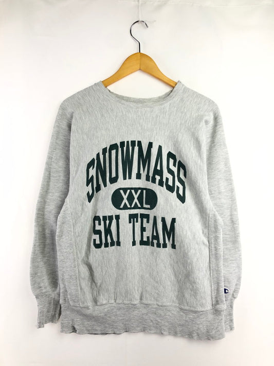 【中古品】【メンズ】 Champion チャンピオン REVERSE WEAVE SWEAT 90年代 リバースウィーブ クルーネック スウェット USA製 刺繍タグ トレーナー 146-260411-rt-03-tag カラー：グレー 万代Net店