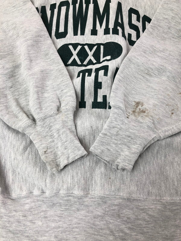 【中古品】【メンズ】 Champion チャンピオン 90's REVERSE WEAVE SNOW MASS SKI TEAM CREWNECK SWEAT 90年代 リバースウィーブ クルーネック スウェット USA製 刺繍タグ トレーナー 146-260411-rt-03-tag カラー：グレー 万代Net店