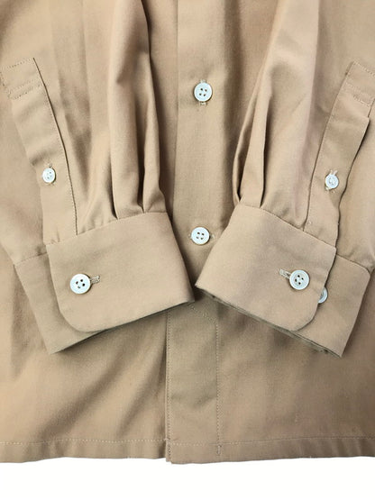 【中古品】【メンズ】 UMBER アンバー L/S SHIRT 76502-22 ポリレーヨン ロングスリーブ シャツ トップス 140-260522-rt-19-tagh サイズ：3 カラー：ベージュ 万代Net店