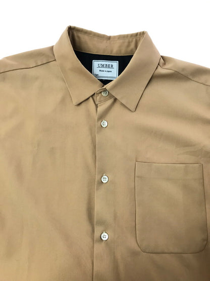 【中古品】【メンズ】 UMBER アンバー L/S SHIRT 76502-22 ポリレーヨン ロングスリーブ シャツ トップス 140-260522-rt-19-tagh サイズ：3 カラー：ベージュ 万代Net店