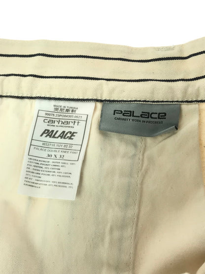 【中古品】【メンズ】 WIP ワークイン プログレス × PALACE パレス コラボ 23AW DOUBLE KNEE PANT I032718 ダブルニー パンツ ボトムス 153-260411-rt-17-tag カラー：ホワイト 万代Net店