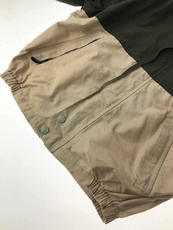 【中古品】【メンズ】 NAUTICA ノーティカ 3-TONE BLOUSON JACKET KHAKI NAVY IVORY 収納フード付き スリートーン ブルゾン ジャケット アウター 146-260822-rt-17-tagh サイズ：L カラー：マルチカラー 万代Net店