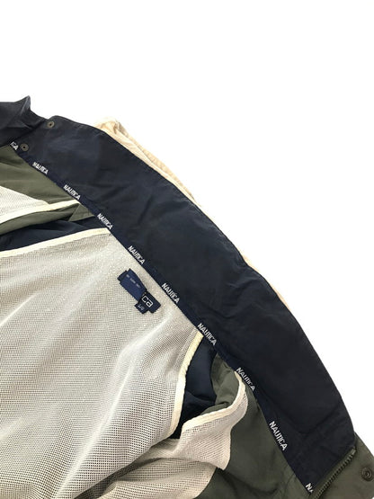 【中古品】【メンズ】 NAUTICA ノーティカ 3-TONE BLOUSON JACKET KHAKI NAVY IVORY 収納フード付き スリートーン ブルゾン ジャケット アウター 146-260822-rt-17-tagh サイズ：L カラー：マルチカラー 万代Net店