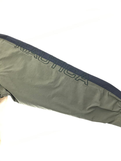 【中古品】【メンズ】 NAUTICA ノーティカ 3-TONE BLOUSON JACKET KHAKI NAVY IVORY 収納フード付き スリートーン ブルゾン ジャケット アウター 146-260822-rt-17-tagh サイズ：L カラー：マルチカラー 万代Net店