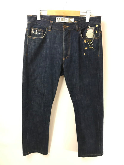 【中古品】【メンズ】 SAMARUICHI 参丸一 EMBROIDERED DENIM PANTS 刺繍デニムパンツ ボトムス 156-260829-rt-24-tagh サイズ：34 カラー：インディゴ 万代Net店