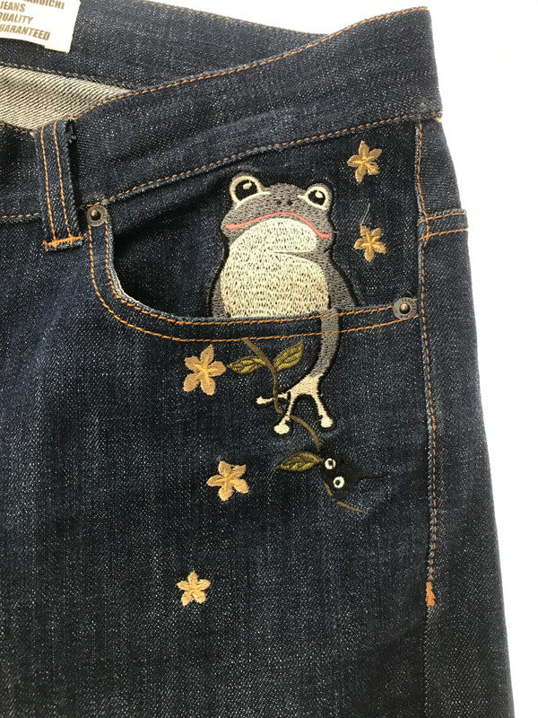 【中古品】【メンズ】 SAMARUICHI 参丸一 EMBROIDERED DENIM PANTS 刺繍デニムパンツ ボトムス 156-260829-rt-24-tagh サイズ：34 カラー：インディゴ 万代Net店