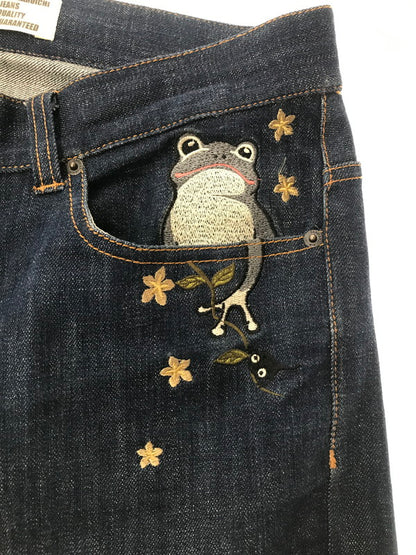 【中古品】【メンズ】 SAMARUICHI 参丸一 EMBROIDERED DENIM PANTS 刺繍デニムパンツ ボトムス 156-260829-rt-24-tagh サイズ：34 カラー：インディゴ 万代Net店