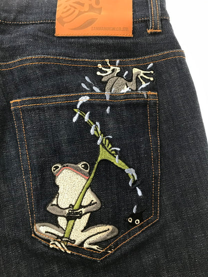 【中古品】【メンズ】 SAMARUICHI 参丸一 EMBROIDERED DENIM PANTS 刺繍デニムパンツ ボトムス 156-260829-rt-24-tagh サイズ：34 カラー：インディゴ 万代Net店