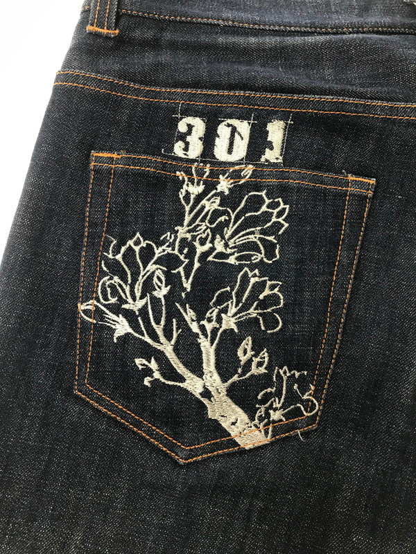 【中古品】【メンズ】 SAMARUICHI 参丸一 EMBROIDERED DENIM PANTS 刺繍デニムパンツ ボトムス 156-260829-rt-24-tagh サイズ：34 カラー：インディゴ 万代Net店
