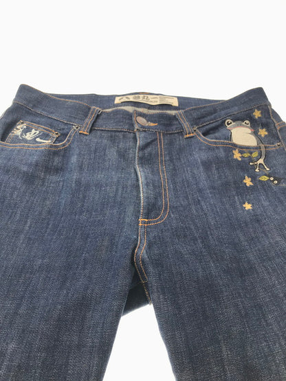 【中古品】【メンズ】 SAMARUICHI 参丸一 EMBROIDERED DENIM PANTS 刺繍デニムパンツ ボトムス 156-260829-rt-24-tagh サイズ：34 カラー：インディゴ 万代Net店