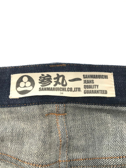 【中古品】【メンズ】 SAMARUICHI 参丸一 EMBROIDERED DENIM PANTS 刺繍デニムパンツ ボトムス 156-260829-rt-24-tagh サイズ：34 カラー：インディゴ 万代Net店