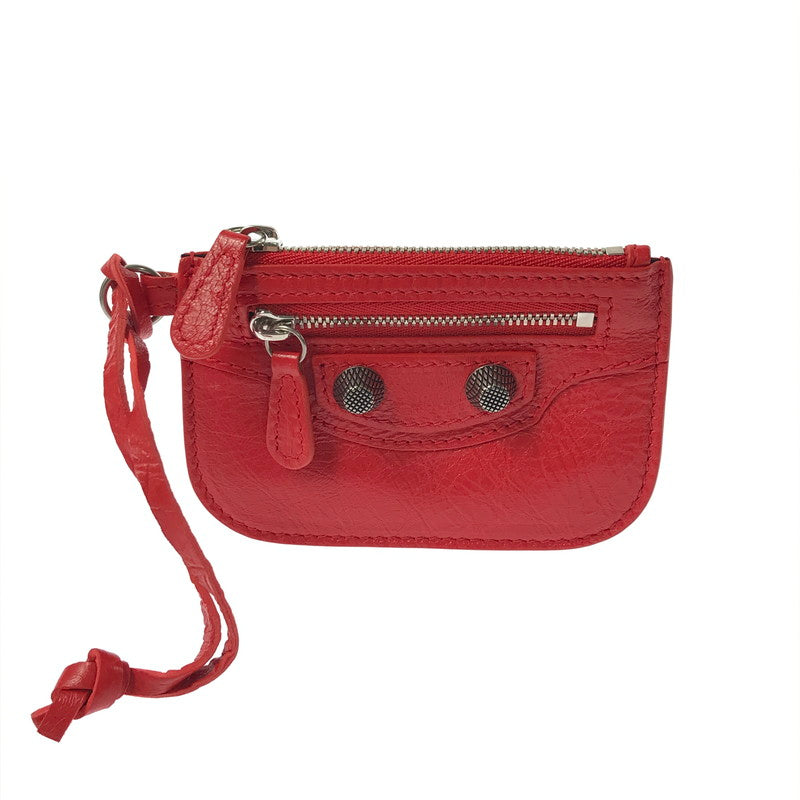 【中古美品】【メンズ】 BALENCIAGA バレンシアガ LE CAGOLE COIN & CARD CASE ル カゴール コイン＆カードケース 財布 181-260418-na-07-tagh カラー：レッド 万代Net店