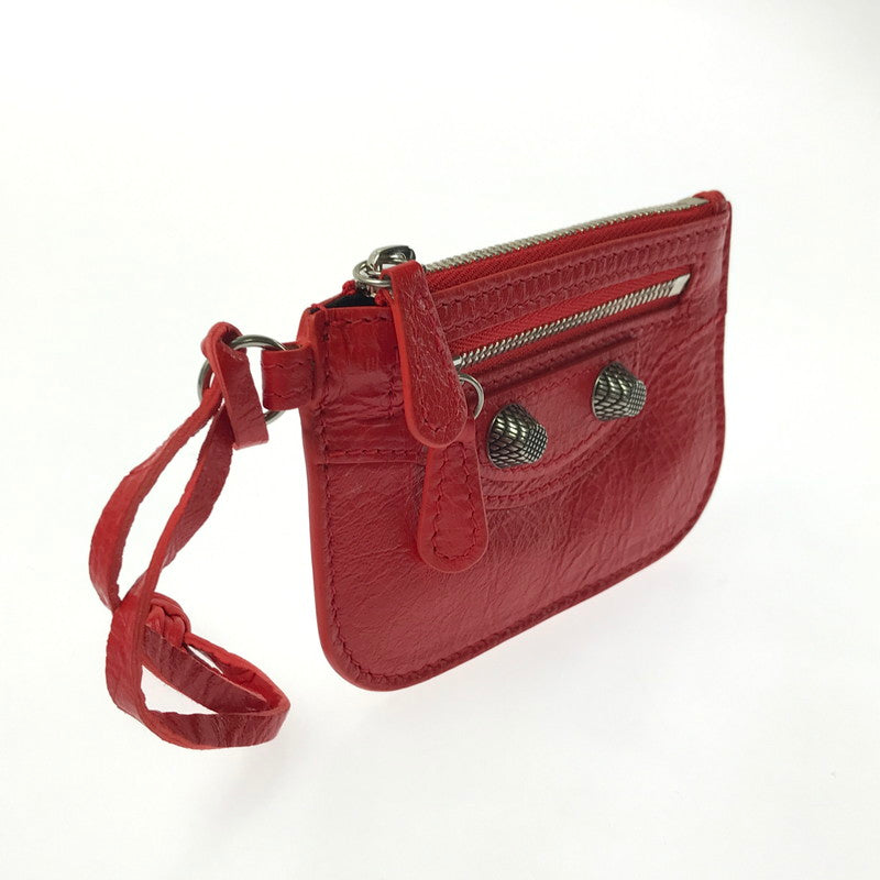 【中古美品】【メンズ】 BALENCIAGA バレンシアガ LE CAGOLE COIN & CARD CASE ル カゴール コイン＆カードケース 財布 181-260418-na-07-tagh カラー：レッド 万代Net店