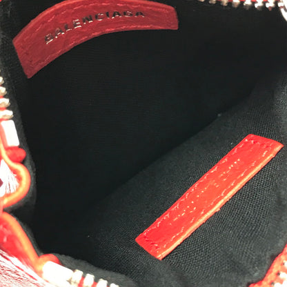 【中古美品】【メンズ】 BALENCIAGA バレンシアガ LE CAGOLE COIN & CARD CASE ル カゴール コイン＆カードケース 財布 181-260418-na-07-tagh カラー：レッド 万代Net店