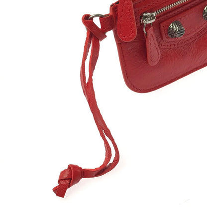 【中古美品】【メンズ】 BALENCIAGA バレンシアガ LE CAGOLE COIN & CARD CASE ル カゴール コイン＆カードケース 財布 181-260418-na-07-tagh カラー：レッド 万代Net店