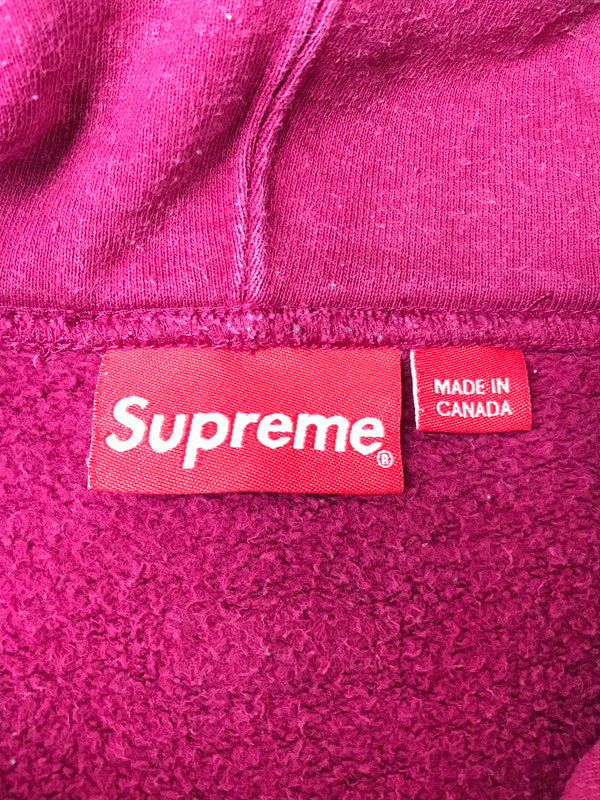 【中古品】【メンズ】 SUPREME シュプリーム 18AW MIKE KELLEY FRANKLIN SIGNING HOODED SWEATSHIRT マイク・ケリー・フランクリン サイン入り スウェットシャツ 149-260424-rt-26-tagh サイズ：XL カラー：バーガンディー 万代Net店
