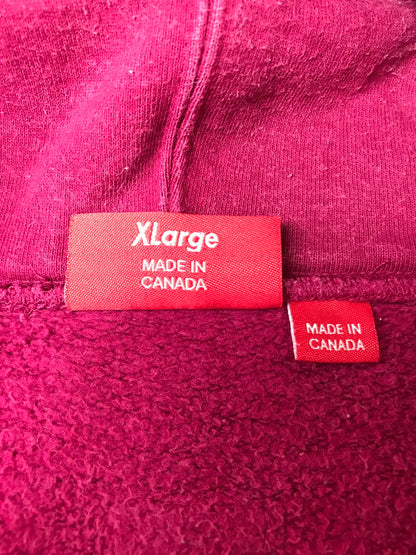 【中古品】【メンズ】 SUPREME シュプリーム 18AW MIKE KELLEY FRANKLIN SIGNING HOODED SWEATSHIRT マイク・ケリー・フランクリン サイン入り スウェットシャツ 149-260424-rt-26-tagh サイズ：XL カラー：バーガンディー 万代Net店