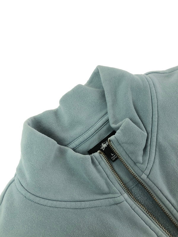 【中古品】【メンズ】 STUSSY ステューシー HALF ZIP SWEAT 118418 ハーフ ジップ スウェット トップス 142-260411-rt-09-tag カラー：ライトブルー 万代Net店