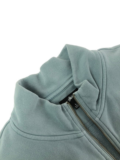 【中古品】【メンズ】 STUSSY ステューシー HALF ZIP SWEAT 118418 ハーフ ジップ スウェット トップス 142-260411-rt-09-tag カラー：ライトブルー 万代Net店