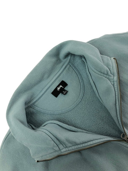 【中古品】【メンズ】 STUSSY ステューシー HALF ZIP SWEAT 118418 ハーフ ジップ スウェット トップス 142-260411-rt-09-tag カラー：ライトブルー 万代Net店